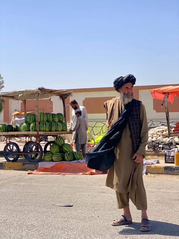 Morning street life documented in Kandahar, Afghanistan