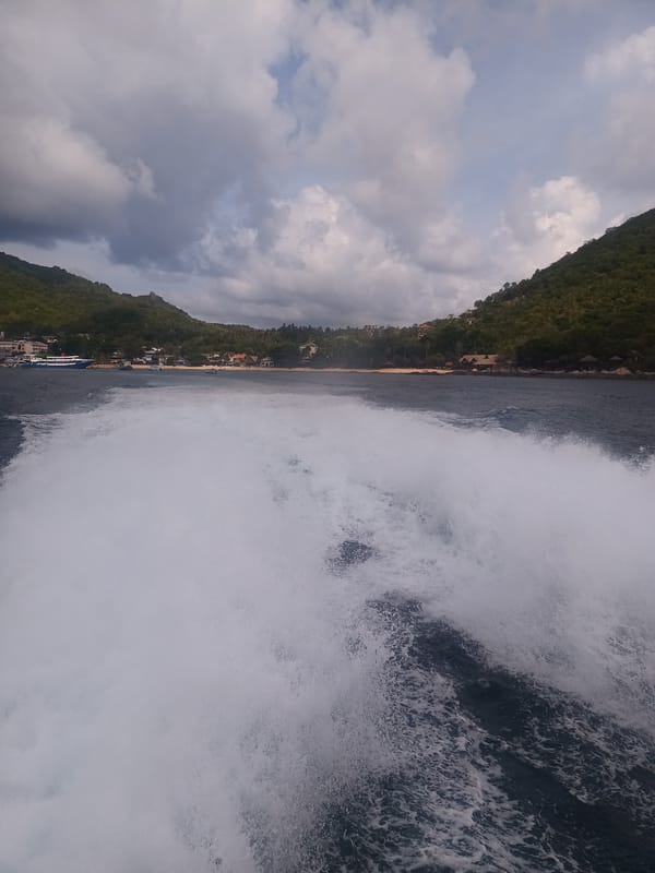 Boat journey documented around Ko Tao island, Thailand