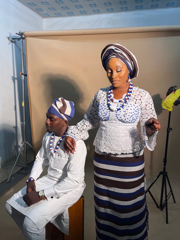 Traditional Nigerian studio portraits, couple and solo sessions