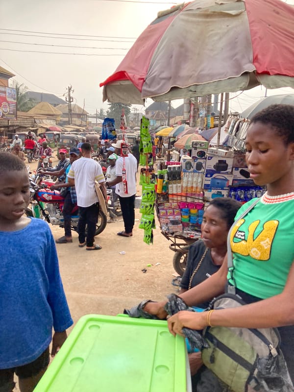 Daily street commerce continues in Ura Nta Umuarandu, Nigeria