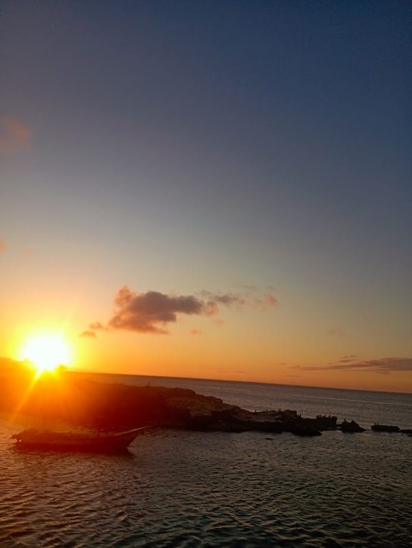 Sunset documented from multiple angles in Juan Griego, Venezuela