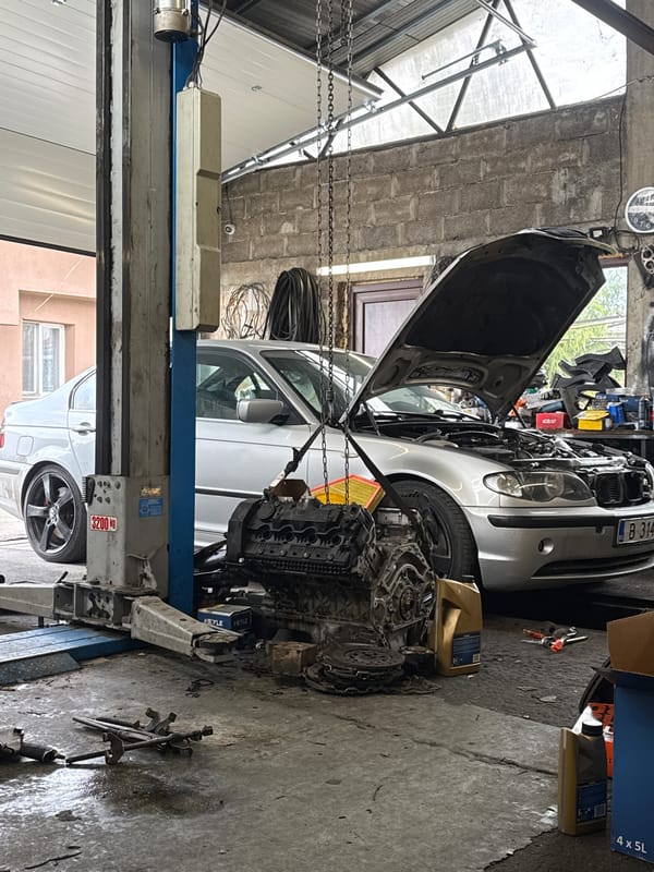 BMW undergoes engine repair at Varna auto shop