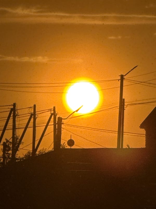 Sunset captured in Kokshetau, Kazakhstan on June 6
