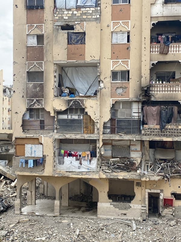 Extensive building damage documented across Khan Yunis area