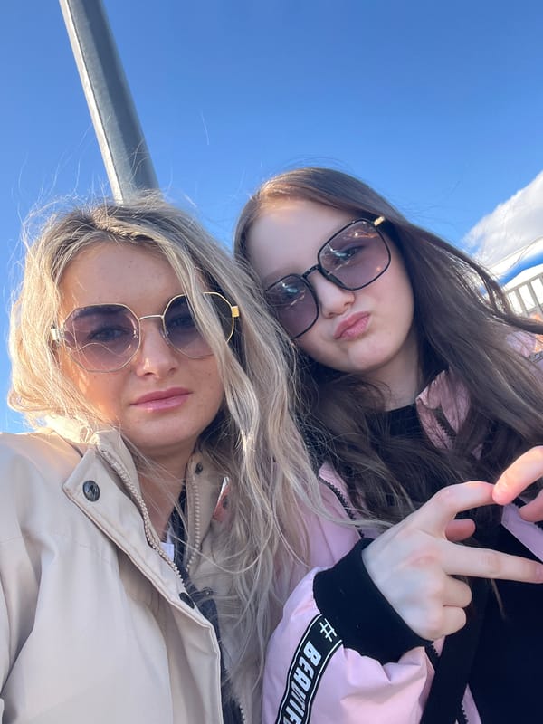 Family visits modern building complex in Votkinsk, Russia