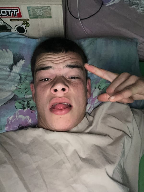 Young person documents morning routine in Sopot, Bulgaria home