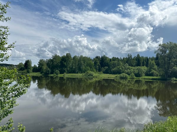 Spring morning documented in rural Markovo, Russia