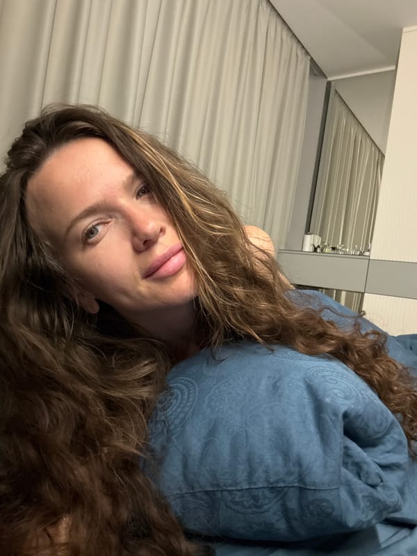 Relaxing in bed, Khimki bedroom, July evening