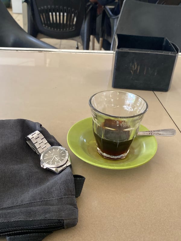 Morning tea service at dr.kupi cafe in Lhokseumawe