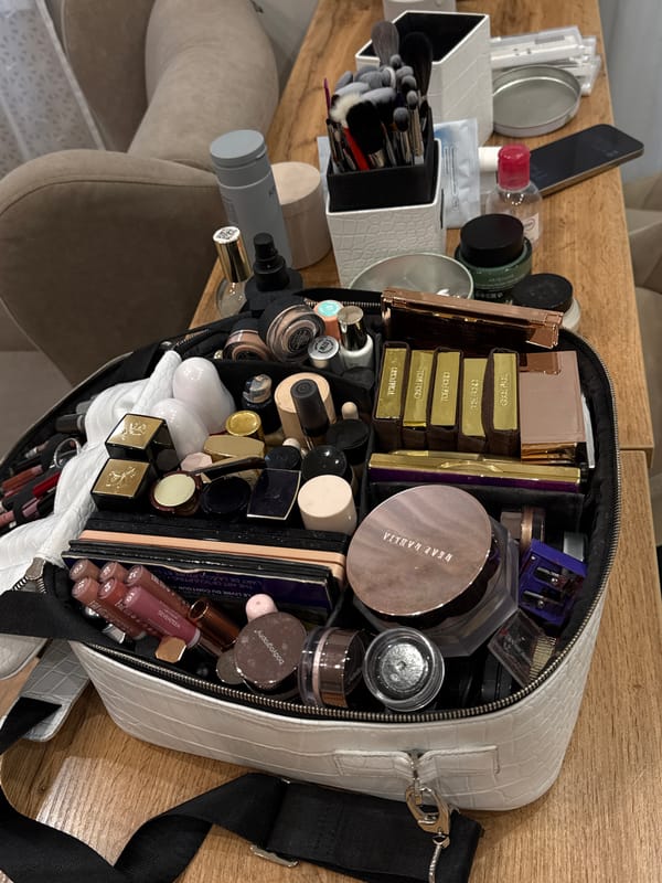 Morning getting-ready routine in a Moscow bathroom