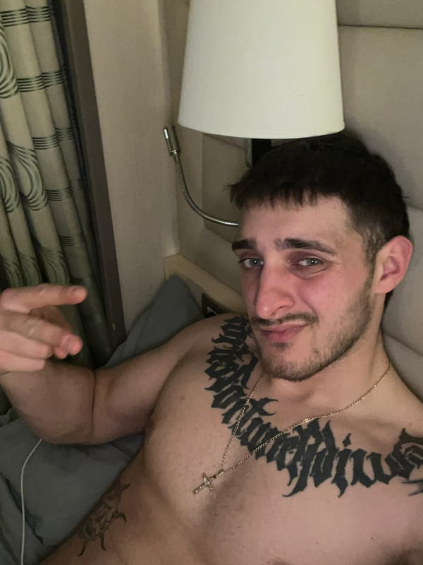 Man makes obscene gesture while lying down in Palermo