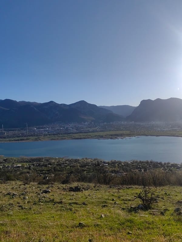 Scenic lake view documented near Kostelevo, Bulgaria