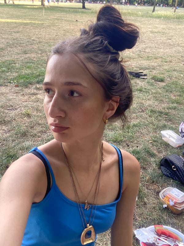 Lazy summer picnic in a London park