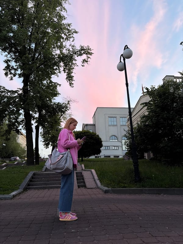 Evening documentation across Minsk captures daily life during golden hour