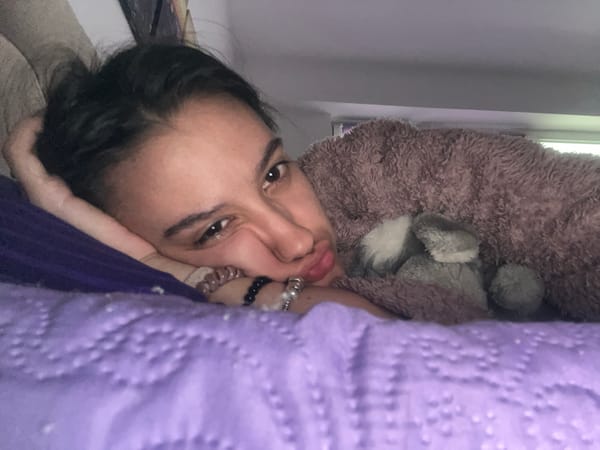 Woman takes playful bedroom selfies in Varna, Bulgaria