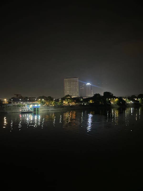 Davao City night: river views, street food, and a welcome home party