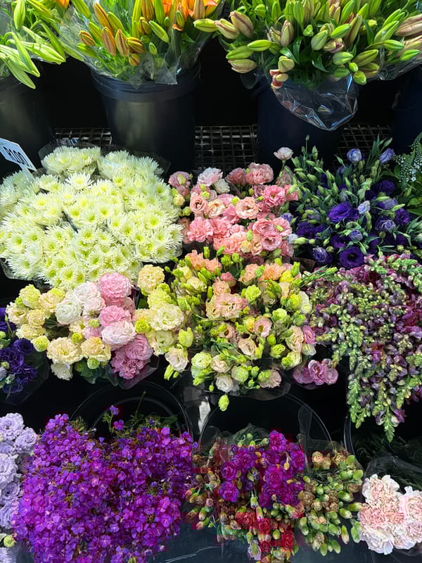 Cape Town cafe visit captures flowers, drinks, interior