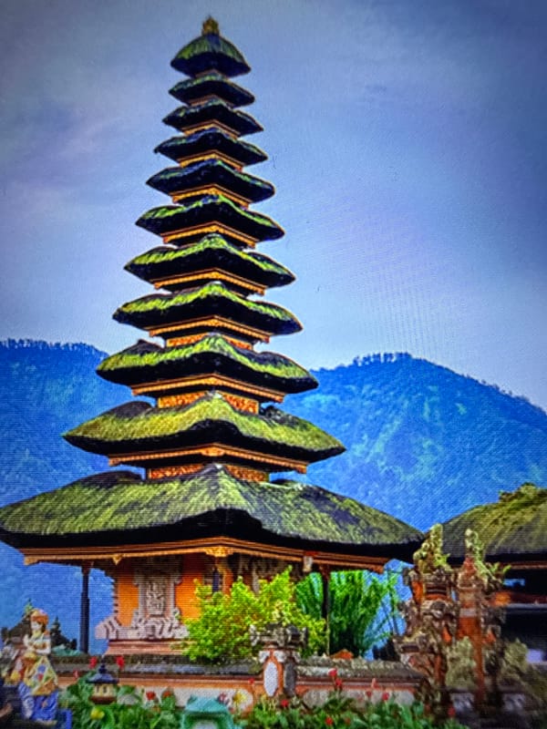 Indonesian tropical vacation highlights including Bali temples and luxury resorts