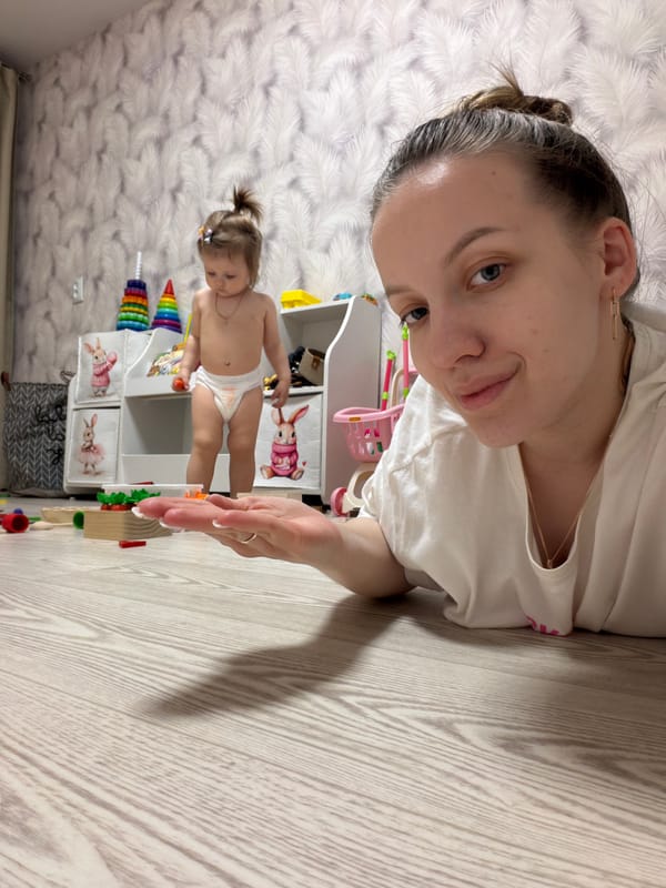 Family documents toddler's daily activities in Russian home