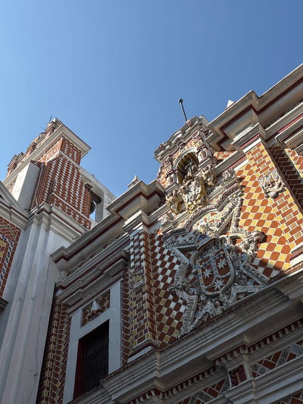 Church visit documented in Puebla, Mexico during active worship