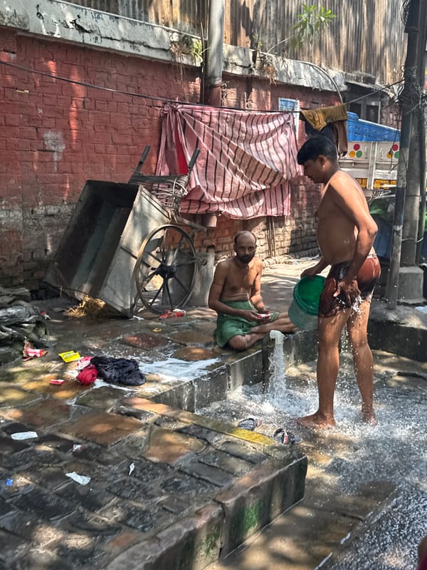 Early morning street life documented across Kolkata neighborhoods