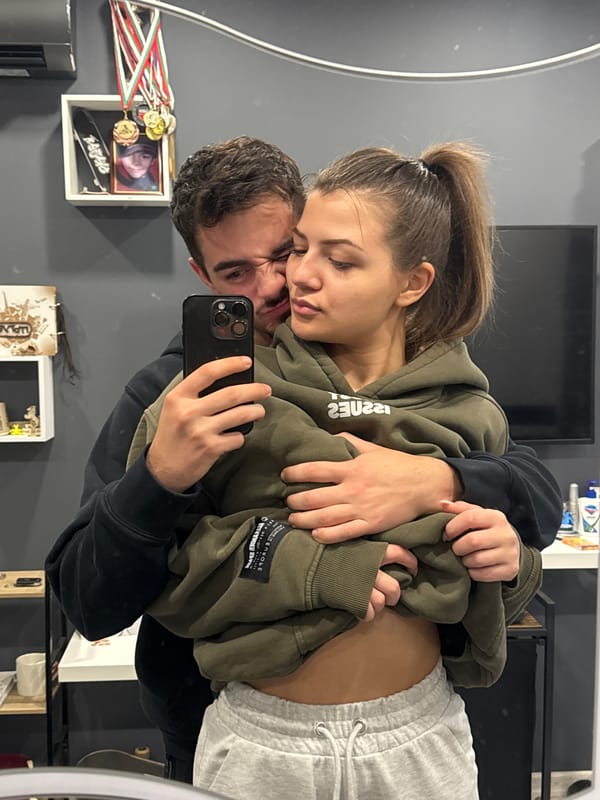 Intimate couple moments captured indoors in Sofia