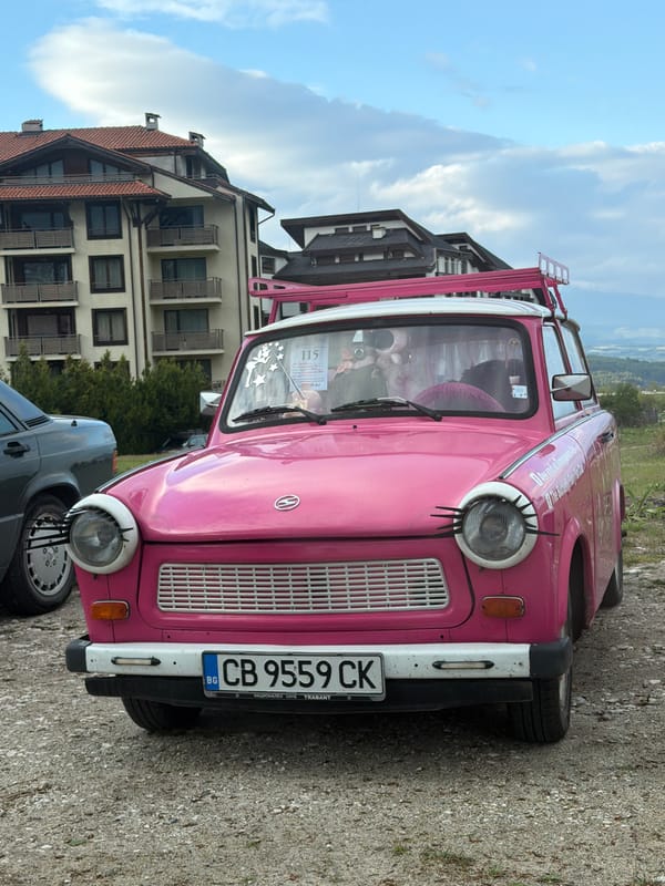 Vintage car collection spotted in Razlog, Bulgaria