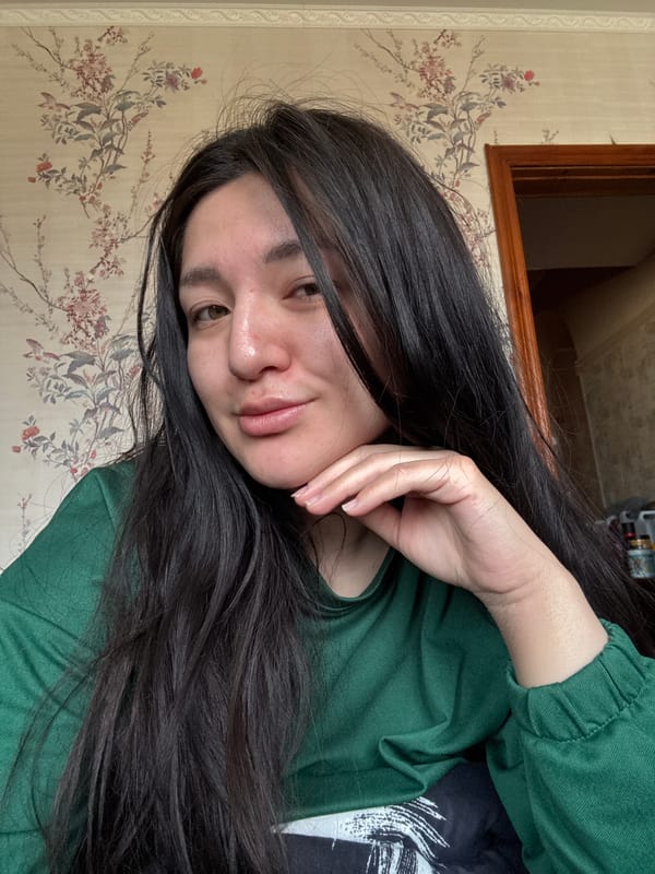 Morning selfie session captured in Kurovskoye, Russia