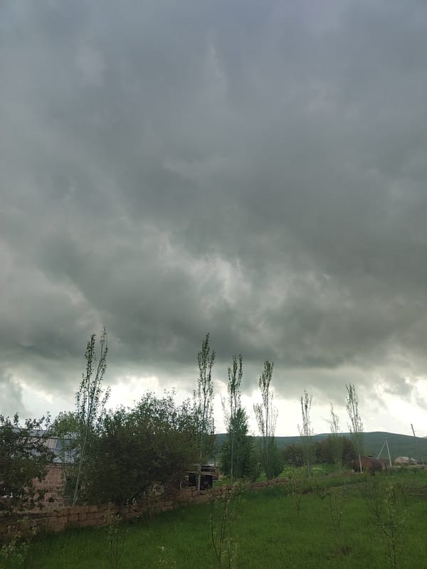 Hailstorm covers Armenian countryside with ice