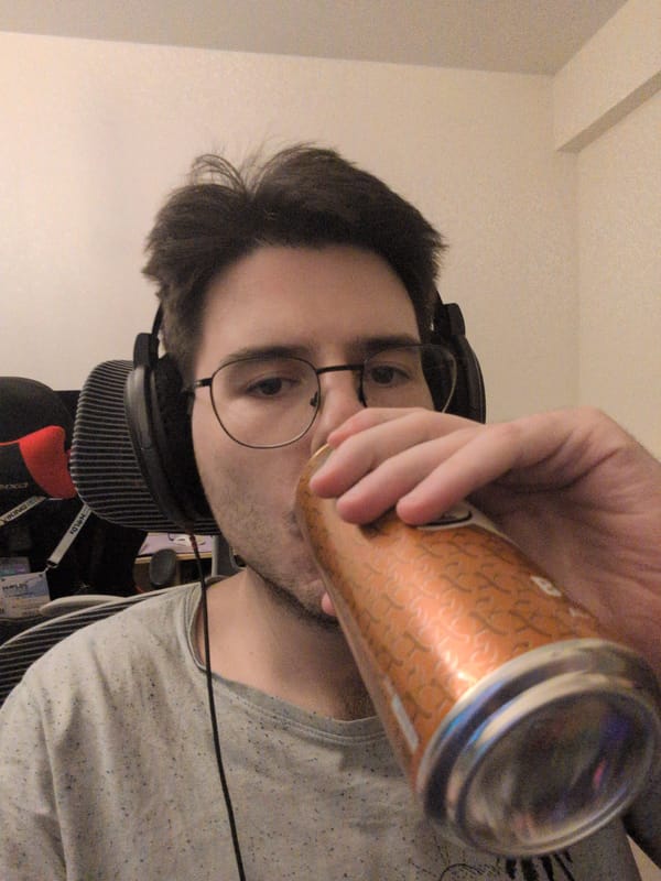Young man with headphones spotted indoors in Moscow