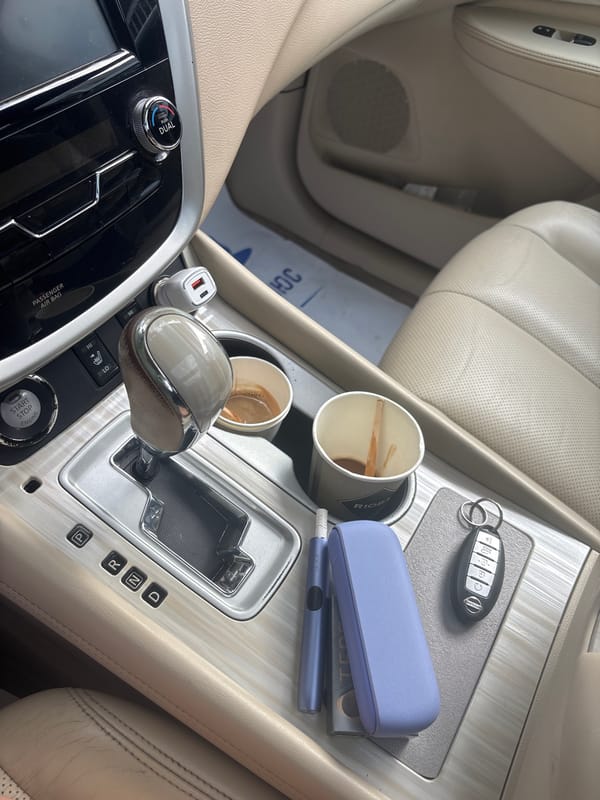 Early morning car interior documentation in Plovdiv, Bulgaria