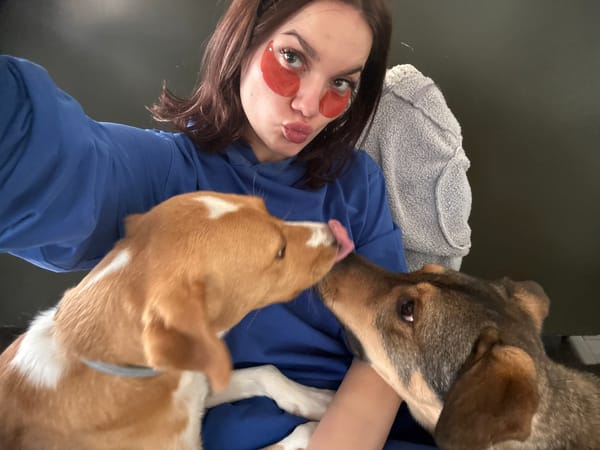 Morning skincare and breakfast routine documented in Sofia