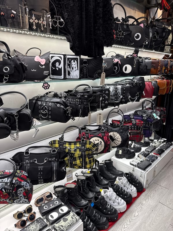 Alternative fashion shopping documented in central Madrid