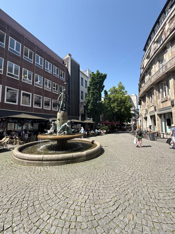 Morning walking tour documents central Bonn landmarks and streetscapes