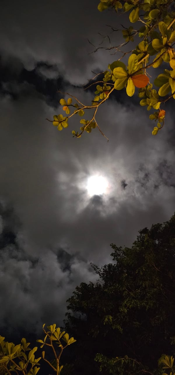 Moon observation session recorded across Denpasar, Indonesia