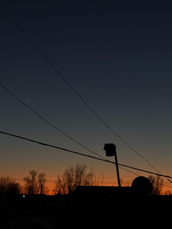 Twilight falls over Фоки, Russia with colorful evening sky