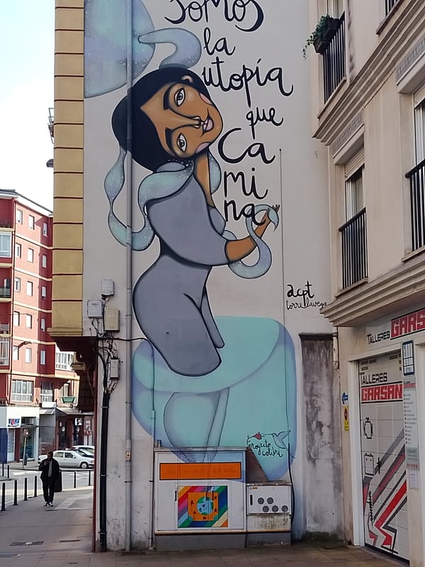 Street art and architecture documented in Torrelavega, Spain