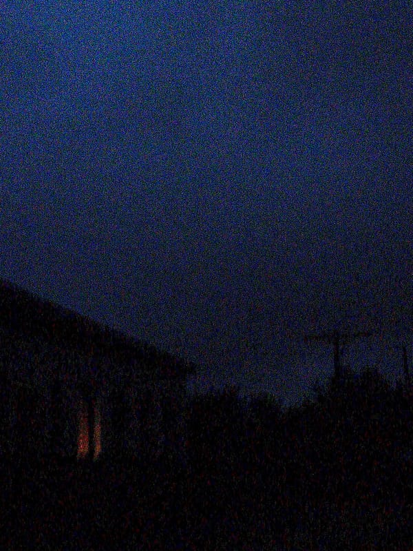 Night wandering through Ustyvytsia's streets, trees, and backyards