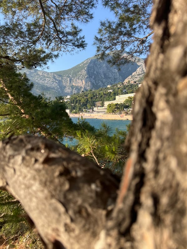 Golden hour along the rocky Adriatic coast of Sutomore