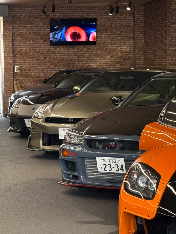 Performance cars showcased at HIRO Car Studio in Osaka