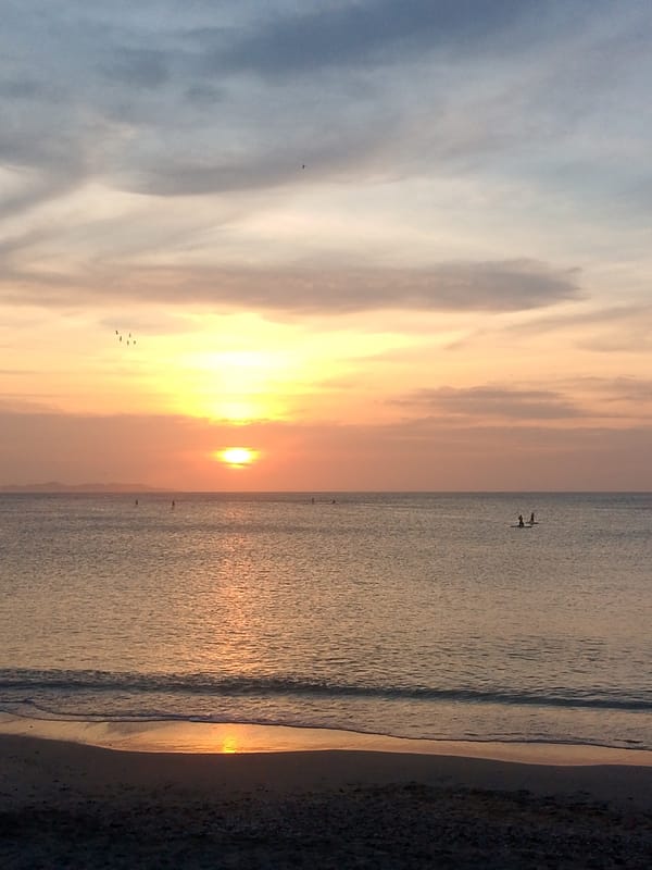 Evening sunset memories captured along Juan Griego coastline
