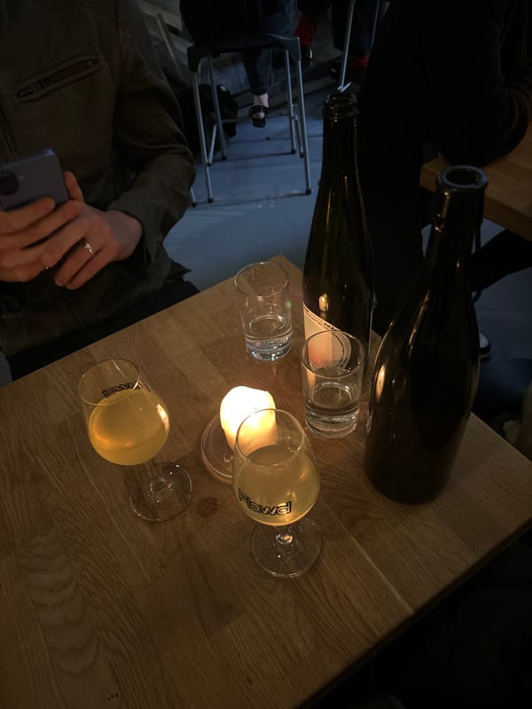 Evening scene captured at Manchester wine bar Fawg