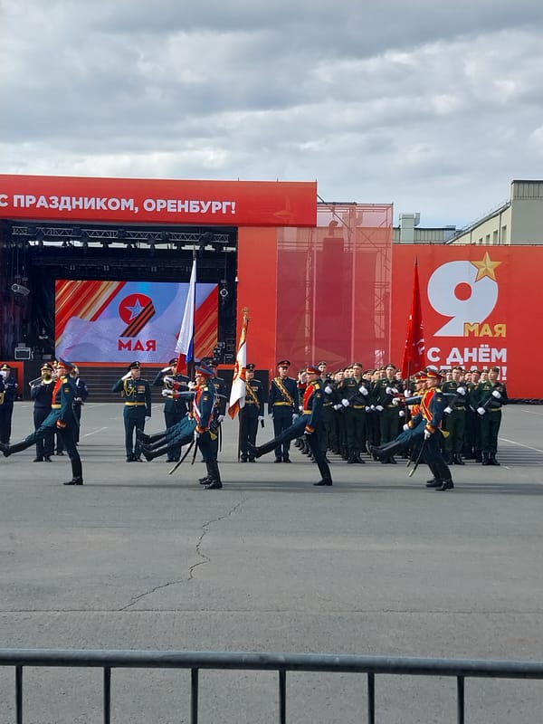 Victory Day military parade held in Orenburg, Russia