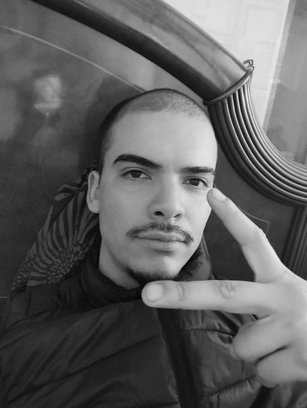 Black-and-white portrait captured in Sabadell, Spain