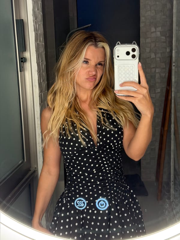 Playful bathroom selfie session in Thep Krasatti, Thailand