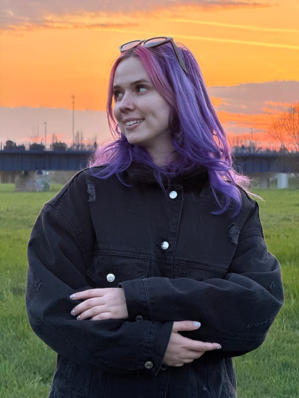 Woman photographs sunset portrait session by Zagreb's Sava River