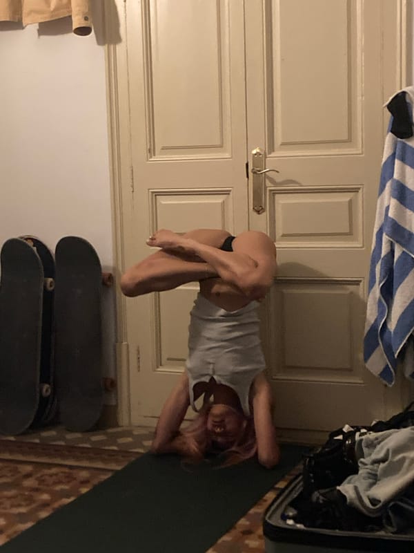 Barcelona resident documents yoga, jewelry, butcher shop scenes