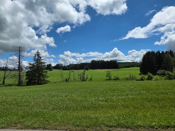 Rural landscape documented in Kraftisried, Germany countryside