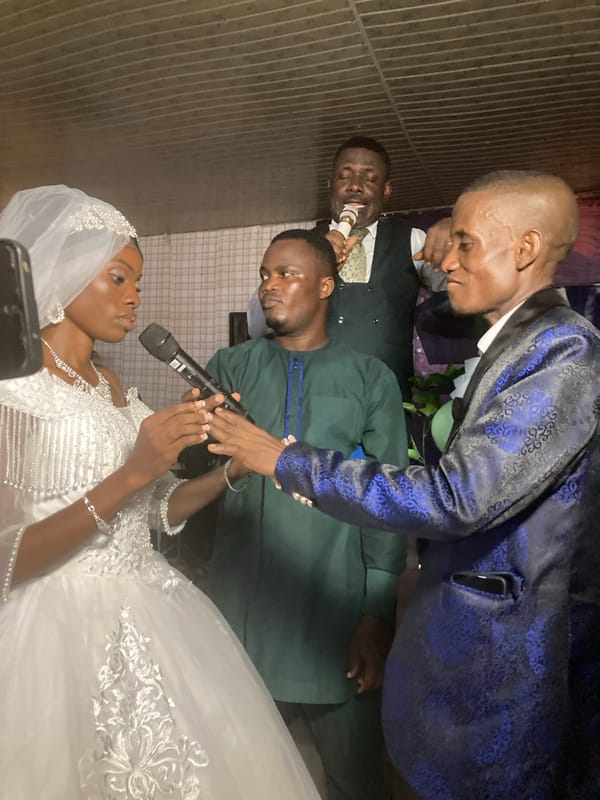 Wedding ceremony and reception celebrated in Aba, Nigeria