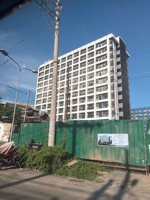 Urban walk through central Davao City construction and commercial areas